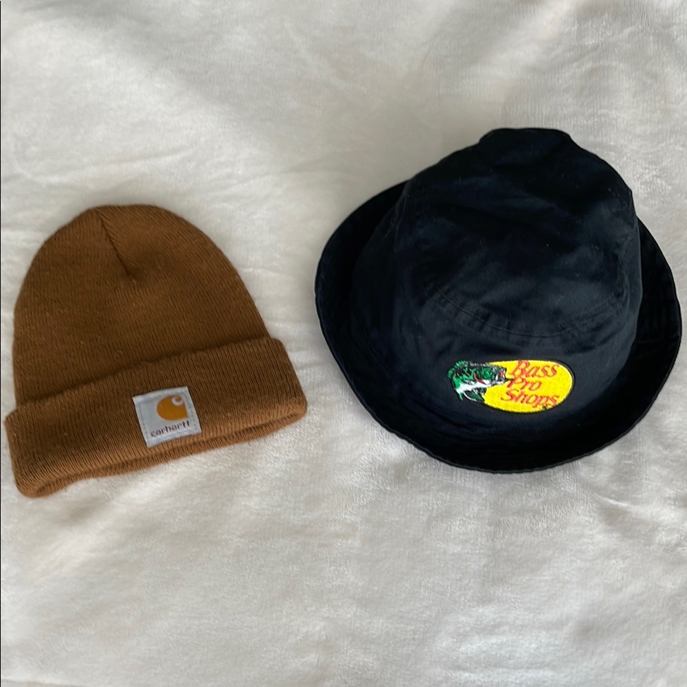 Carhartt and Bass Pro Shops Black Fishing Hat